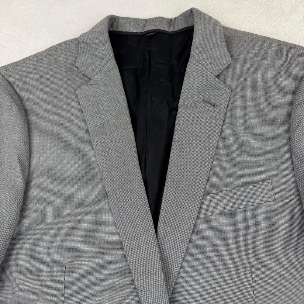 J.Crew Ludlow Blazer Mens 40R Grey Italian Cotton Two Button Sport Coat Jacket